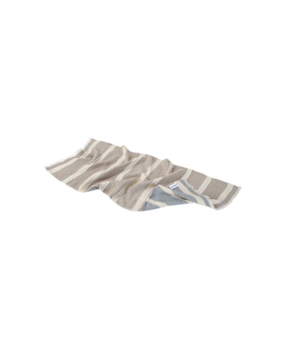Рушник Lotus Home - Milana muslin beige-lead blue 80*160