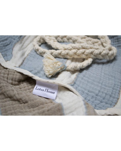 Халат Lotus Home - Milana muslin lead blue-khaki S/M