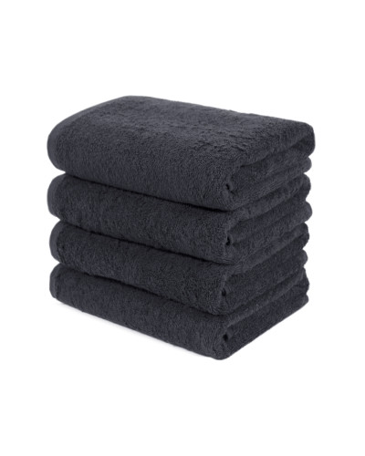 Рушник Lotus Black - Чорний 50*90 (16/1) 500 г/м²