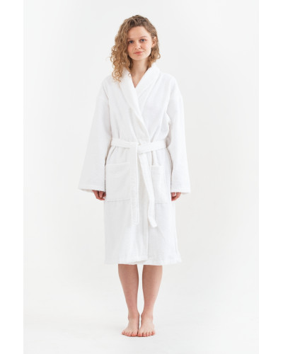 Халат махровий Lotus Home - Basic Line white 2XL