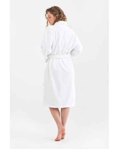 Халат махровий Lotus Home - Basic Line white 2XL