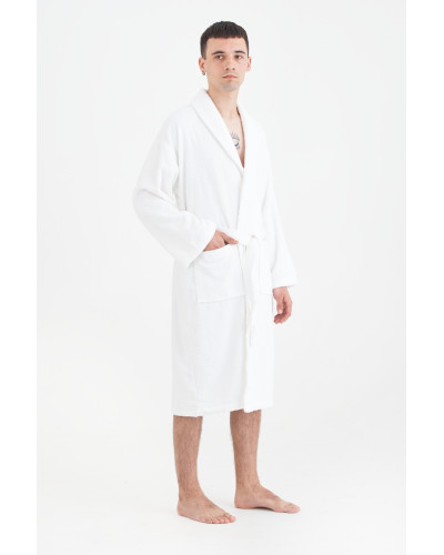 Халат махровий Lotus Home - Basic Line white 2XL