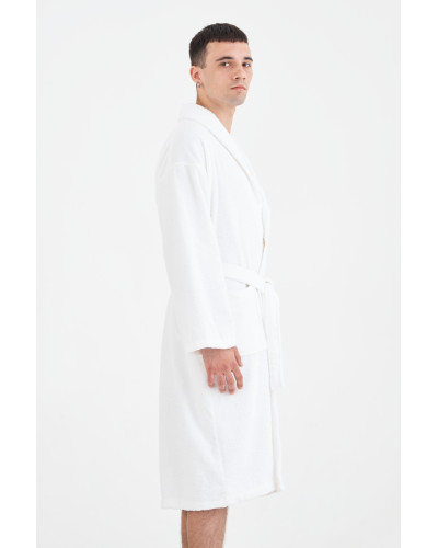 Халат махровий Lotus Home - Basic Line white 2XL