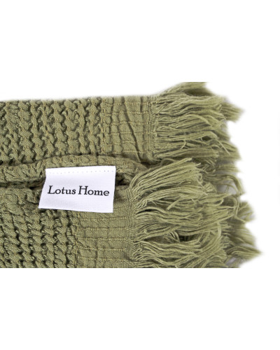Набір рушників Lotus Home - Rius olive оливковий 30*50 (3 од.)