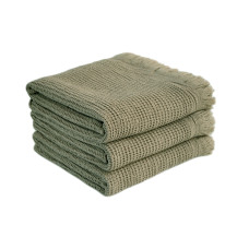 Набір рушників Lotus Home - Rius olive оливковий 30*50 (3 од.)