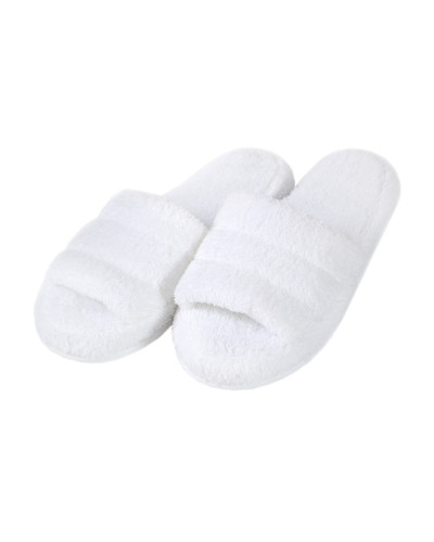 Капці махрові Lotus Home - Basic Soft white