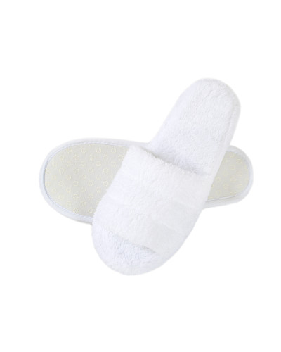 Капці махрові Lotus Home - Basic Soft white