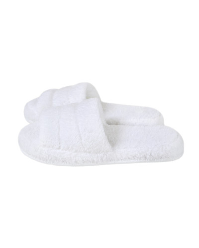 Капці махрові Lotus Home - Basic Soft white