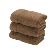 Рушник махровий Lotus Home - Pearl кавовий 90*150