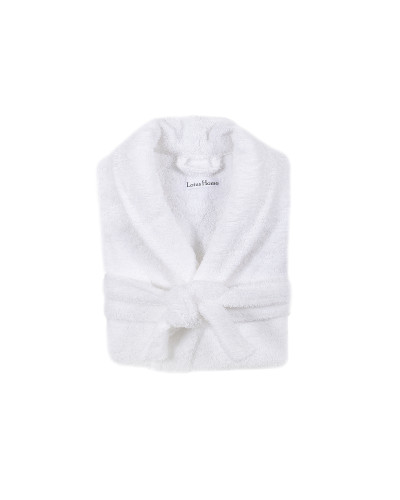 Халат махровий Lotus Home - Basic Soft білий S