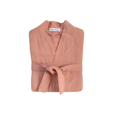 Халат-кімоно з льону Lotus Home - Madrida лососевий L/XL