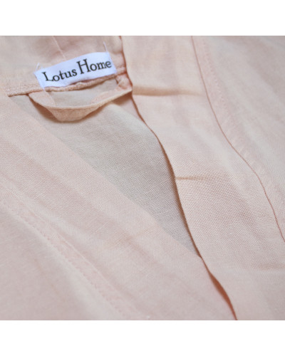 Халат-кімоно з льону Lotus Home - Madrida пудровий XS