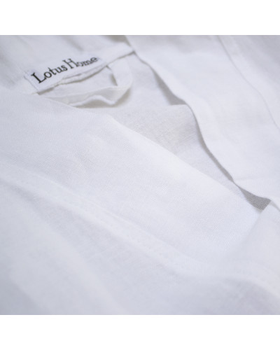 Халат-кімоно з льону Lotus Home - Madrida білий L/XL