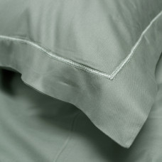 Постільна білизна сатин premium Lotus Home - Dakota Modern оливковий євро