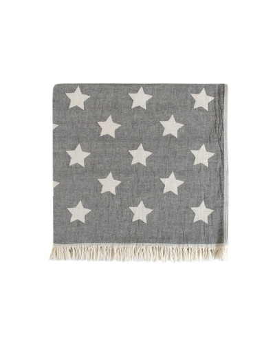 Рушник Lotus Home Pestemal - Star 90*160 black чорний