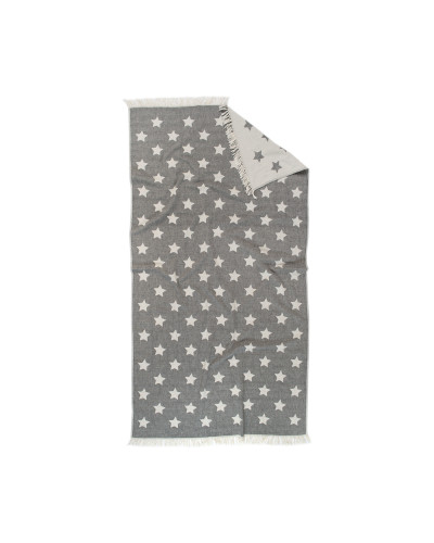 Рушник Lotus Home Pestemal - Star 90*160 black чорний
