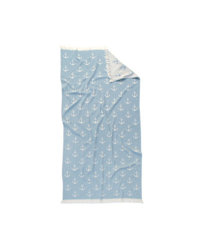 Рушник Lotus Home Pestemal - Anchor 90*160 teal блакитний
