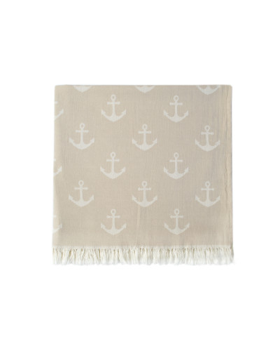 Рушник Lotus Home Pestemal - Anchor 90*160 beige бежевий