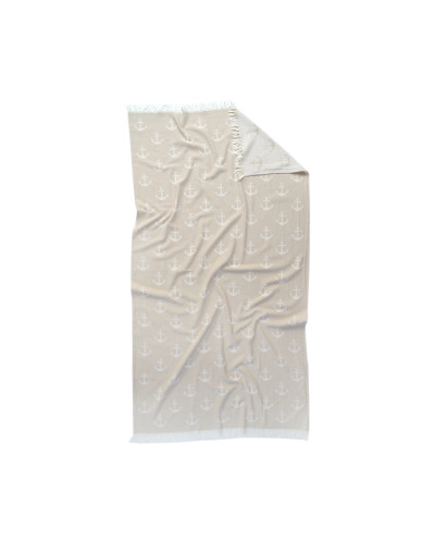 Рушник Lotus Home Pestemal - Anchor 90*160 beige бежевий