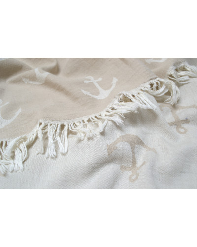 Рушник Lotus Home Pestemal - Anchor 90*160 beige бежевий