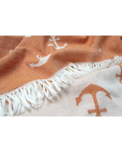 Рушник Lotus Home Pestemal - Anchor 90*160 orange помаранчевий