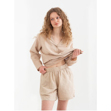Домашні шорти з льону Lotus Home - Bruma бежевий M
