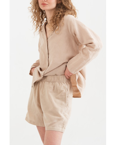 Домашні шорти з льону Lotus Home - Bruma бежевий M