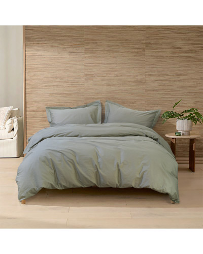 Постільна білизна сатин premium Lotus Home - Dakota Modern хакі полуторний