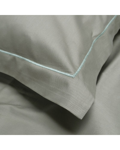 Постільна білизна сатин premium Lotus Home - Dakota Modern хакі полуторний