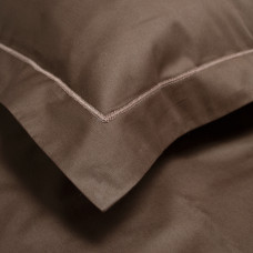 Постільна білизна сатин premium Lotus Home - Dakota Modern шоколадний полуторний