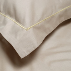 Постільна білизна сатин premium Lotus Home - Dakota Modern бежево-пудровий сімейний