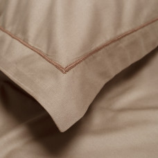 Постільна білизна сатин premium Lotus Home - Dakota Modern кавовий сімейний