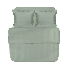 Постільна білизна сатин premium Lotus Home - Dakota Modern оливковий сімейний