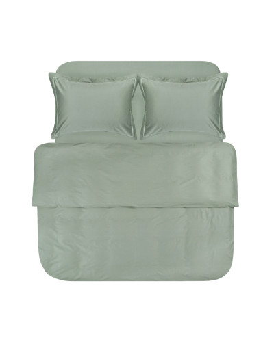 Постільна білизна сатин premium Lotus Home - Dakota Modern оливковий сімейний