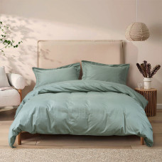 Постільна білизна сатин premium Lotus Home - Dakota Modern оливковий сімейний