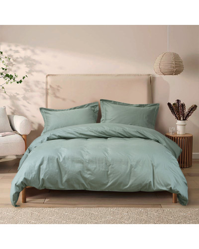 Постільна білизна сатин premium Lotus Home - Dakota Modern оливковий сімейний