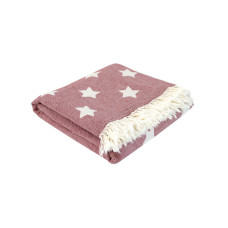 Плед Lotus Home - Star throw бургунді 130*170