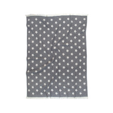 Плед Lotus Home - Star throw чорний 130*170