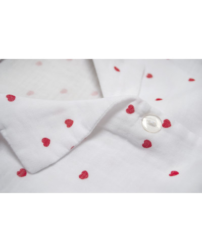 Піжама жіноча Lotus Home - Molly Heart muslin S/M