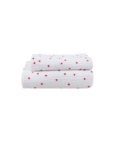 Рушник Lotus Home - Molly Heart muslin 90*150