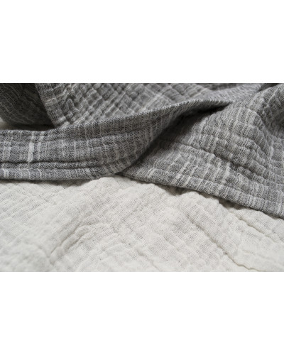 Халат Lotus Home - Anya muslin сірий S/M