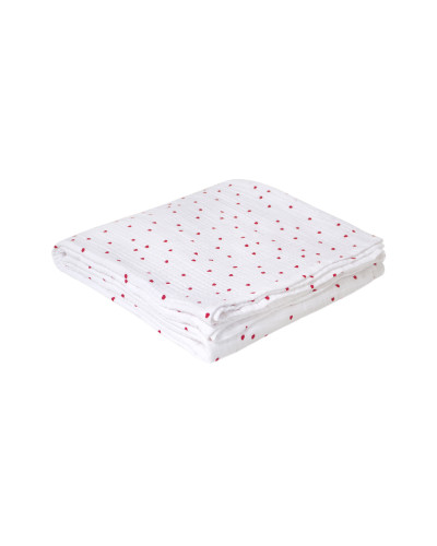 Покривало (простирадло) muslin Lotus Home - Molly Heart 160*220