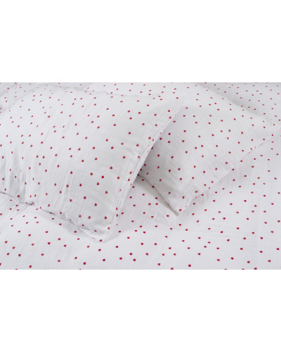 Постільна білизна muslin Lotus Home - Molly Heart євро