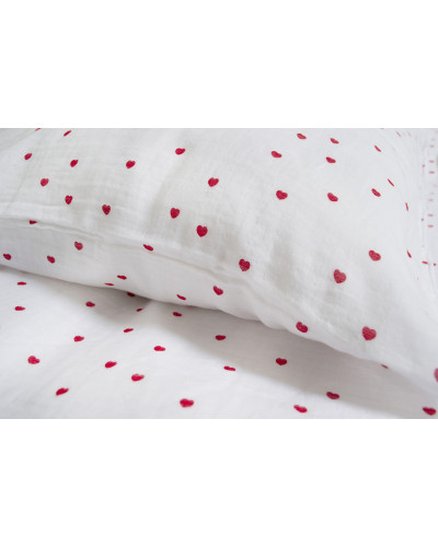 Постільна білизна muslin Lotus Home - Molly Heart євро