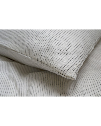 Постільна білизна з льону Lotus Home - Karlin stripe linen євро