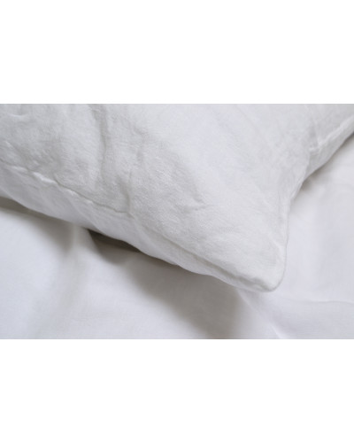 Постільна білизна з льону Lotus Home - Karlin white білий євро