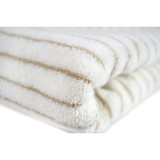 Рушник Lotus Home Готель Premium - Microcotton Stripe Ecru-Kahve 50*90 550 г/м²