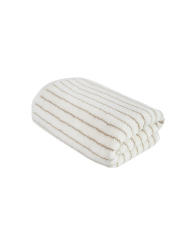 Рушник Lotus Home Готель Premium - Microcotton Stripe Ecru-Kahve 70*140 550 г/м²