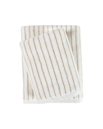Рушник Lotus Home Готель Premium - Microcotton Stripe Ecru-Kahve 70*140 550 г/м²