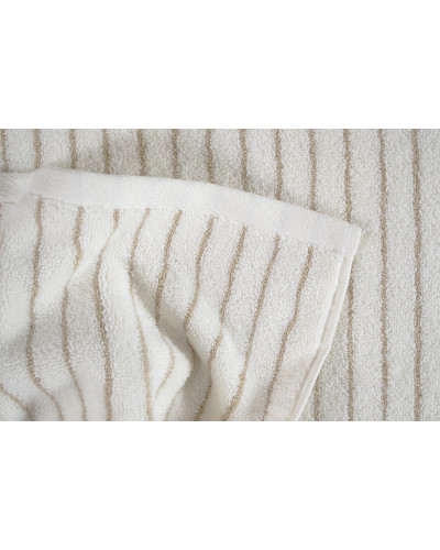 Рушник Lotus Home Готель Premium - Microcotton Stripe Ecru-Kahve 70*140 550 г/м²